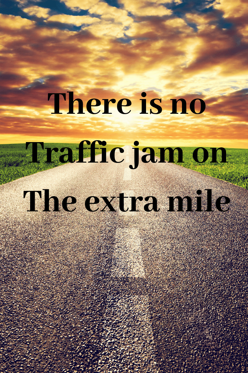quote about going the extra mile